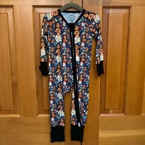 NWOT Disney Moana Bamboo Sleeper/Daywear 18-24 months fold-over feet/hands